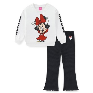 Disney Minnie Mouse Girls Sweatshirt and Flared Legging Pants Set for Infant - 1 of 4