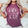 Simply Sage Market Women's Love Floral Short Sleeve Garment Dyed Tee - 2 of 4