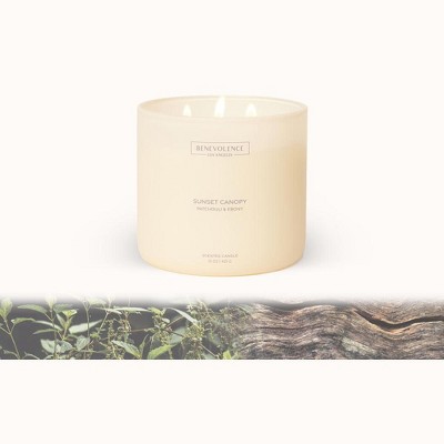 Benevolence LA Sunset Canopy Scented Candle 15oz, 50-Hour Burn