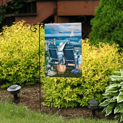 Seaside Escape Nautical Summer Garden Flag 12.5" x 18"