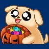 Boy's Design By Humans Halloween Candy Pup By Puppers T-Shirt - 2 of 4
