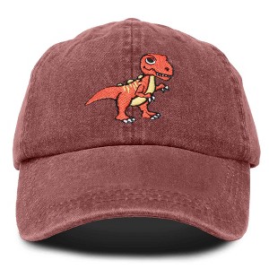 Dalix T-Rex Embroidered Cotton Dad Hat Adjustable Baseball Cap Mens - 1 of 4