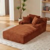 AENKYO Oversized Sleeper Sofa Bed & Cloud Lounge Chair, 2 Pillows Corduroy Upholstered Sofa No Assembly Required for Living Room - 2 of 4