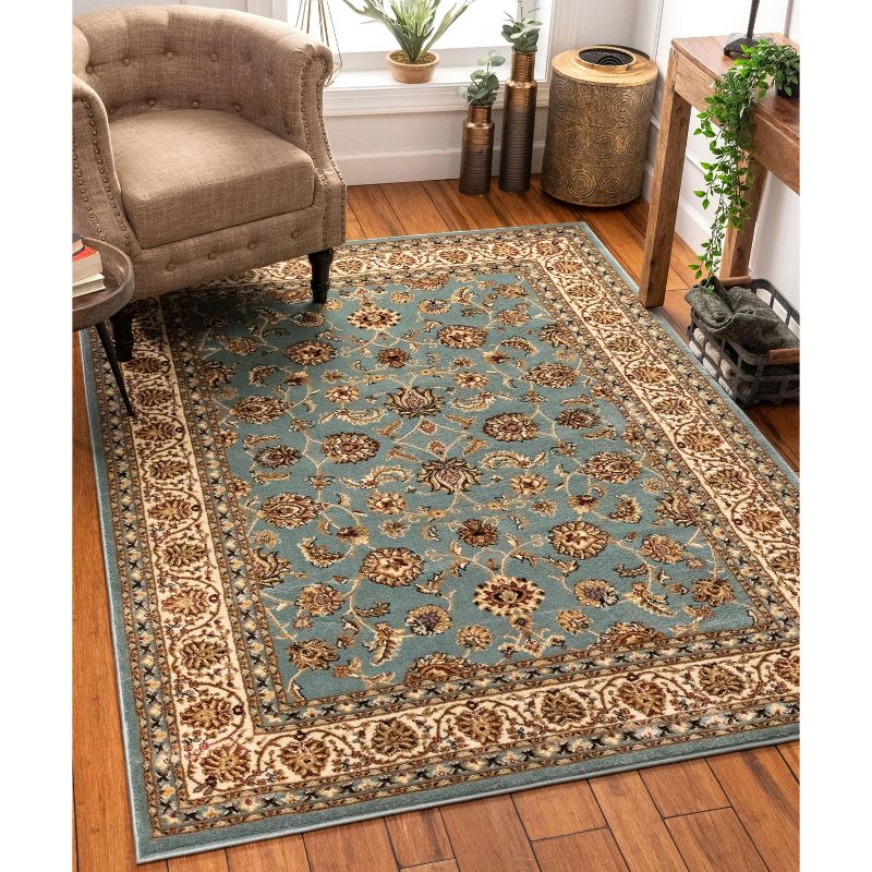 Noble Sarouk Persian Floral Oriental Formal Traditional Area Rug, 3 of 8