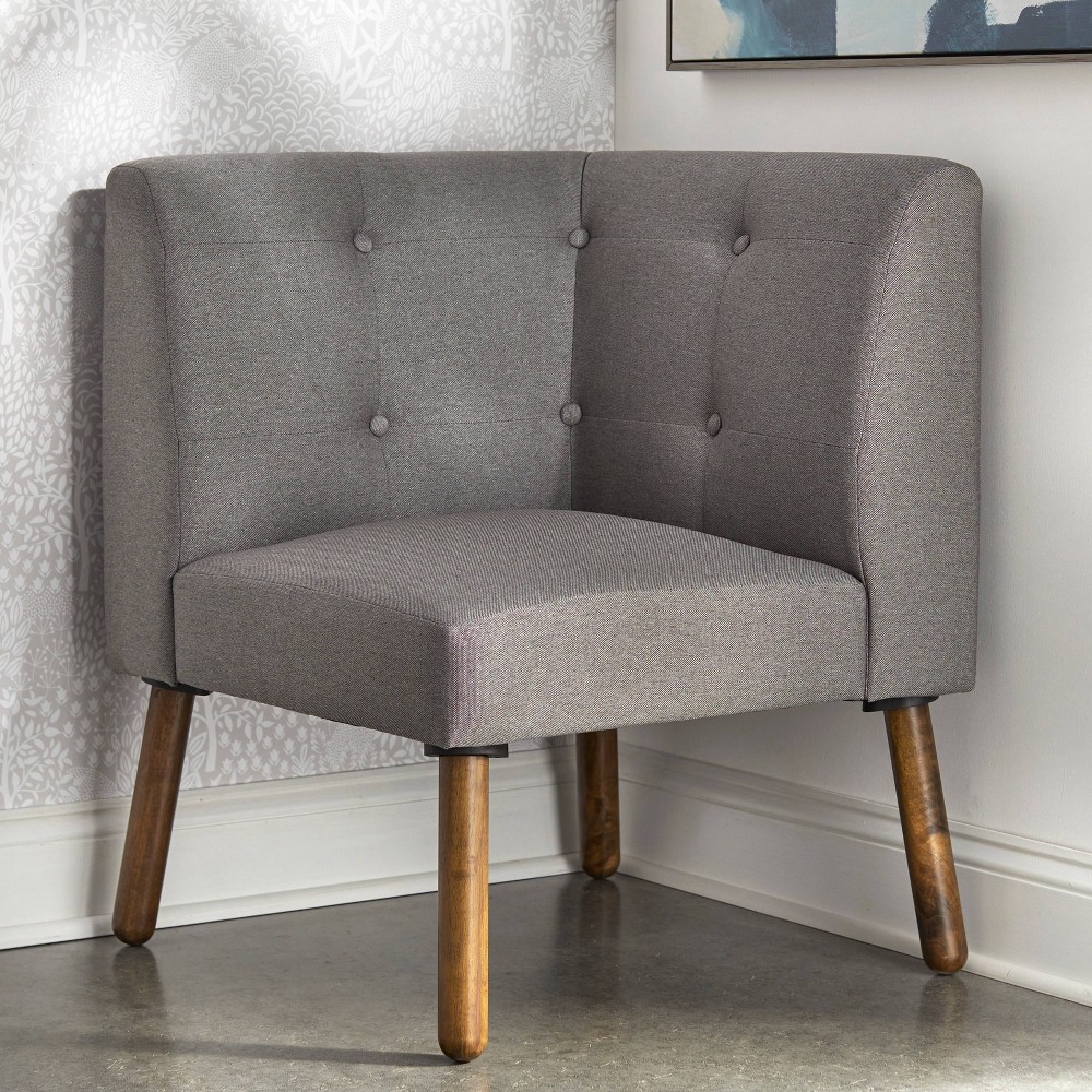 Buylateral Playmate Corner Chair Gray