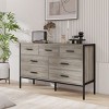 NicBex Modern Bedroom Dresser,Chest of Drawers with Wood Pattern, Dressers with Sturdy Steel Frame for Living Room,Dining Room,Hallway - 4 of 4