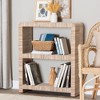 bali & pari 35" Lucy Woven Grasscloth Bookshelf Natural - 3 of 4
