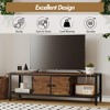 TV Stand for 65 Inch TV Entertainment Center, Storage Space Fits Up to 75 Inch TVs, Easy to Assemble Modern Retro Design - 4 of 4