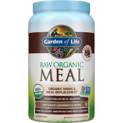 Garden of Life Protein Powders Raw Organic Meal Shake & Meal Replacement Powder - Chocolate Cacao 35.9 oz