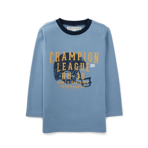 Boys Long Sleeve Football Graphic Tee