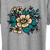 Women's - Instant Message - Etched Flowers Short Sleeve Graphic T-Shirt - 2 of 4