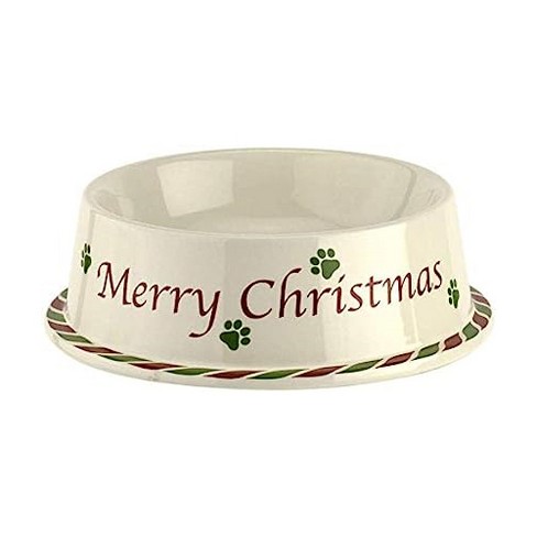 Christmas dog clearance bowl