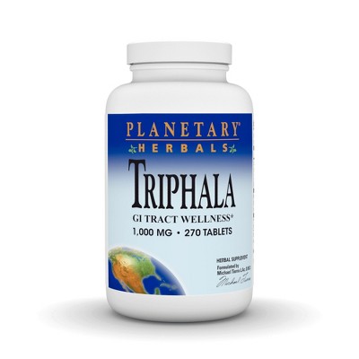 Triphala 1000 mg by Planetary Herbals  -  270 Tablet