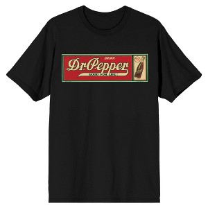 Dr Pepper Good For Life Vintage Ad Men's Black T-shirt - 1 of 2