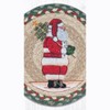 Earth Rugs Santa Round Trivet – Rustic Holiday Kitchen Hot Pad 10"x10" - 3 of 3