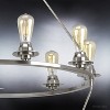 Urban Ambiance Luxury Industrial Chandelier,  41-5/8" x 36",  Brushed Nickel Finish, UHP2246 - 4 of 4