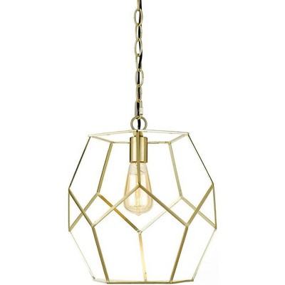 AF Lighting Bellini One Light Pendant in Brushed Gold