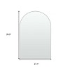 HomeRoots 39" Silver Arch Metal Framed Bathroom Vanity Mirror - 3 of 4