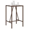 vidaXL Bistro Table Black 15.7"x27.5" Metal - 4 of 4