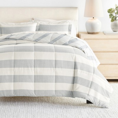 7PC Bedding Bundle, Patterned Comforter and Solid Sheet Set - Becky Cameron