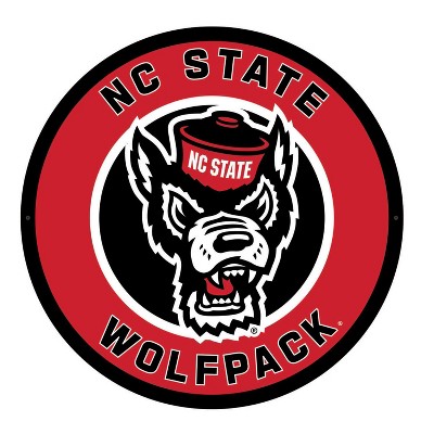 Evergreen Ultra-Thin Edgelight LED Wall Decor, Round, NC State University- 23 x 23 Inches Made In USA