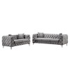 Contemporary  with Deep Button Tufting Dutch Velvet -Morden Fort - 3 of 4