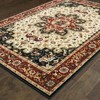 Oriental Weavers Kashan Indoor and Outdoor Area Rug, 8' x 11', Red/Ivory - 4 of 4