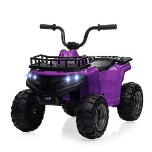 Garvee 12V Kids Electric Ride On Car, 4-Wheeler Quad ATV Play Car with 1.8MPH Max Speed, Treaded Tires, Push-Button Accelerator - 1 of 4