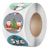 Snowman Christmas Sticker Gift Decoration Gift Sealing Stickers, Size: 1.5 Inch/3.8cm(LG-210922-38-001) - 2 of 4