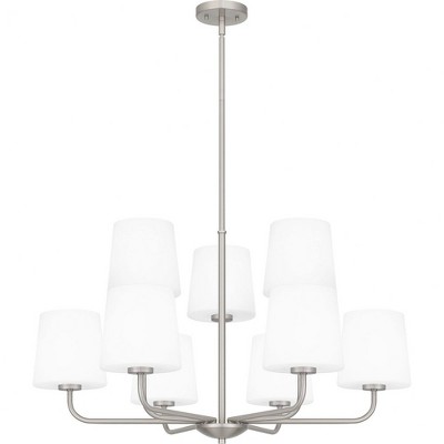 Quoizel Lighting Gallagher 9 - Light Chandelier in  Brushed Nickel