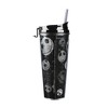 Nightmare Before Christmas Jack Skellington Facial Expressions All-Over Print Black 24 Oz Plastic Water Bottle - 2 of 4