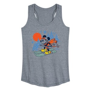 Women's - Disney - Mikey Ski Graphic Graphic Racerback Tank - 1 of 4