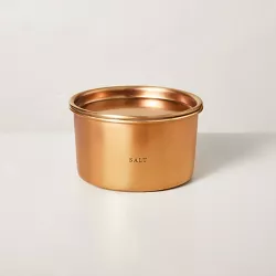 20oz Salt Lidded Metal Multi-Wick Candle Brass Finish - Hearth & Hand™ with Magnolia