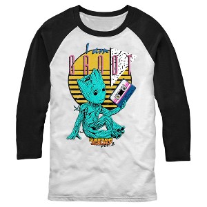 Men's Marvel Groot Tape Baseball Tee - 1 of 4