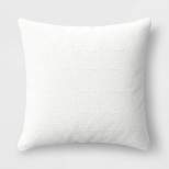 Oversized Woven Cotton Slubby Striped Throw Pillow Ivory - Threshold™