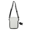 Disney Mickey Mouse Classic Silly Mickey Face Adult Black Crossbody Mini Messenger Bag - 2 of 4