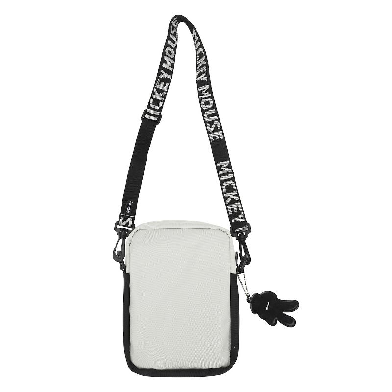 Disney Mickey Mouse Classic Silly Mickey Face Adult Black Crossbody Mini Messenger Bag, 2 of 7