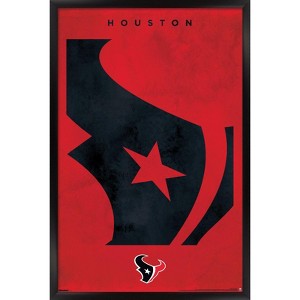 Trends International NFL Houston Texans - Logo 25 Framed Wall Poster Prints - 1 of 4