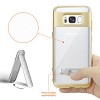 Reiko Samsung Galaxy S8 Edge/ S8 Plus Transparent Bumper Case with Kickstand in Clear Gold - 3 of 4