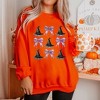 Simply Sage Market Women's Graphic Sweatshirt Coquette Purple Bow Witch Hat - 2 of 4