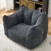 Grungis Bean Bag Chair,Beanbag Chair with Highly Resilient Foam,Adult Lounge Sofa,Large Comfy Couch for Living Room Bedroom - 2 of 4
