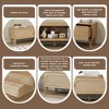 Boho TV Stand for TVs up to 80'', Modern Farmhouse Media Console with Solid Wood Legs, TV Cabinet for Living Room, Home Theatre - 2 of 4