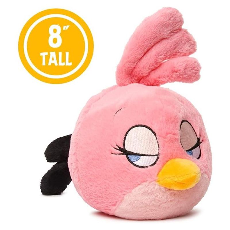 Mighty Mojo Angry Birds  Collectible Plush Doll Stella Pink 8", 3 of 5