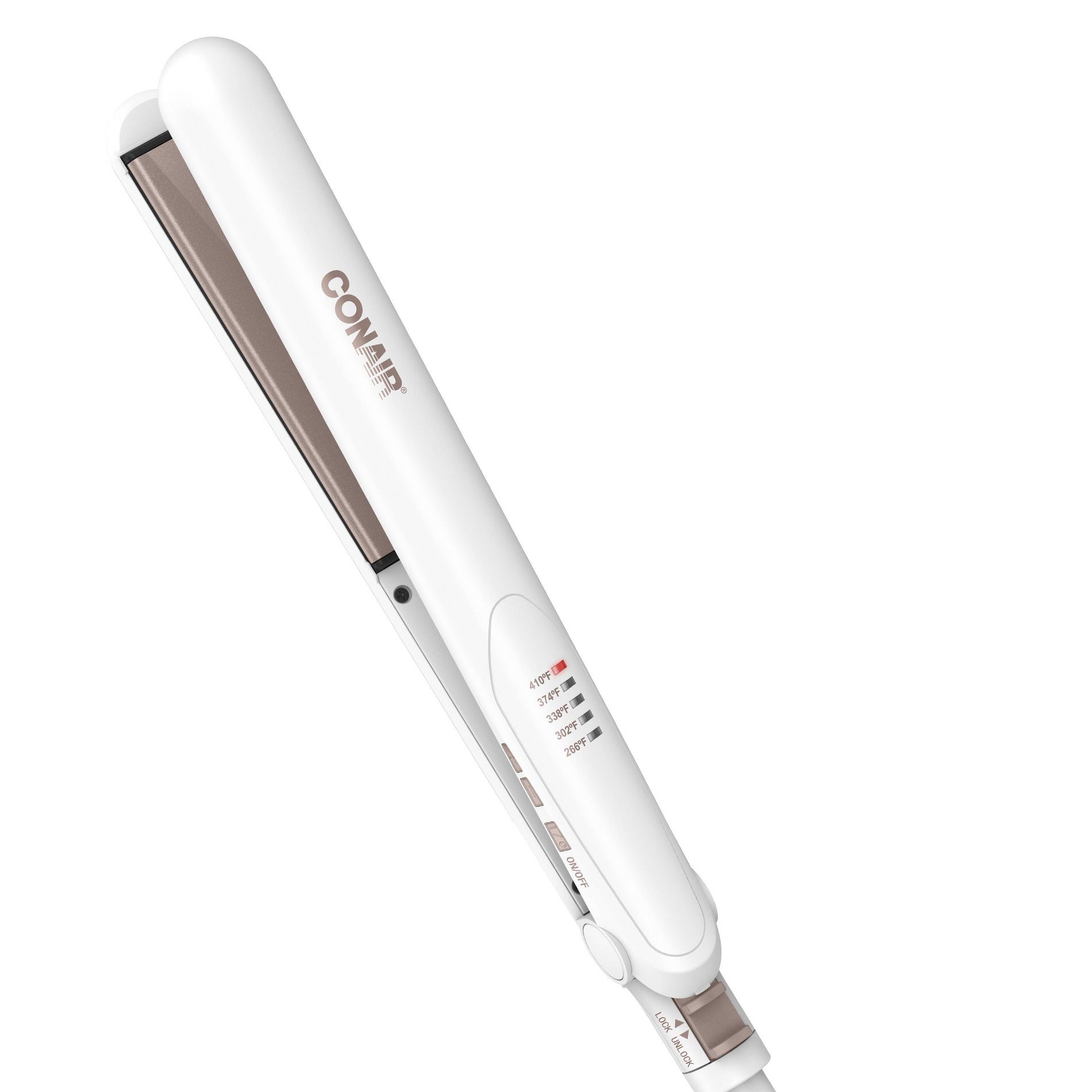 Conair Double Ceramic Flat Iron - 1": Hair Styling, All Hair Types, 410 Max Heat