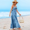 Women's Breezy Blue Tiered Maxi Dress - Cupshe - 2 of 4