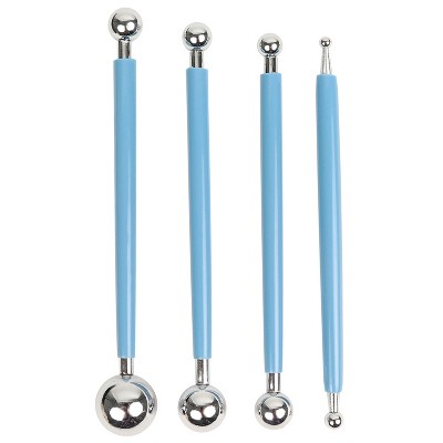 O'Creme Metal Ball Modeling Tools, Pack of 4
