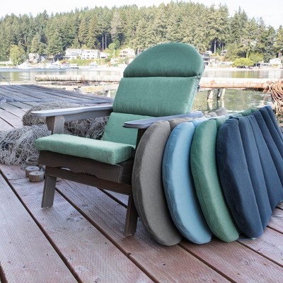Seafoam Green Recycled Fabric Adirondack Chair Cushion