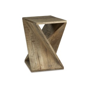 Signature Design by Ashley Contemporary Zalemont Accent Table  Distressed Brown - 1 of 4