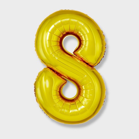 34 Number 8 Foil Balloon - Spritz™ : Target