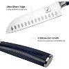 imarku Santoku Knife, 7 inch Kitchen Knife Japanese Chef Knife - German HC Stainless Steel 7Cr17Mov - Ergonomic Pakkawood Handle, Blue - 3 of 4